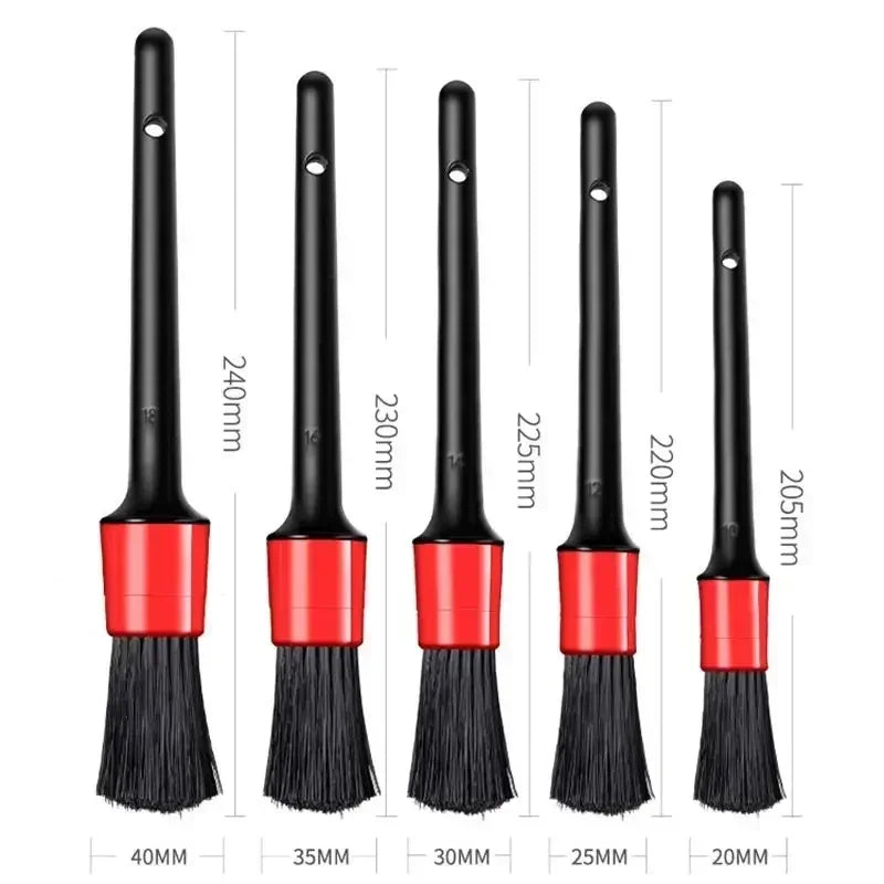 Ensemble de brosses de détail, brosses de voiture, brosse de détail de voiture pour le nettoyage de voiture, brosse de détail, brosse de roue de sortie d'air de tableau de bord