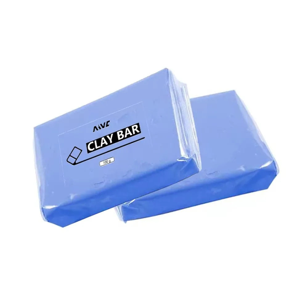 Barre de nettoyage auto en argile bleue pour lavage de véhicules, outil de nettoyage manuel pour l'élimination de boue et de saleté, pour l'entretien automobile et le detailing