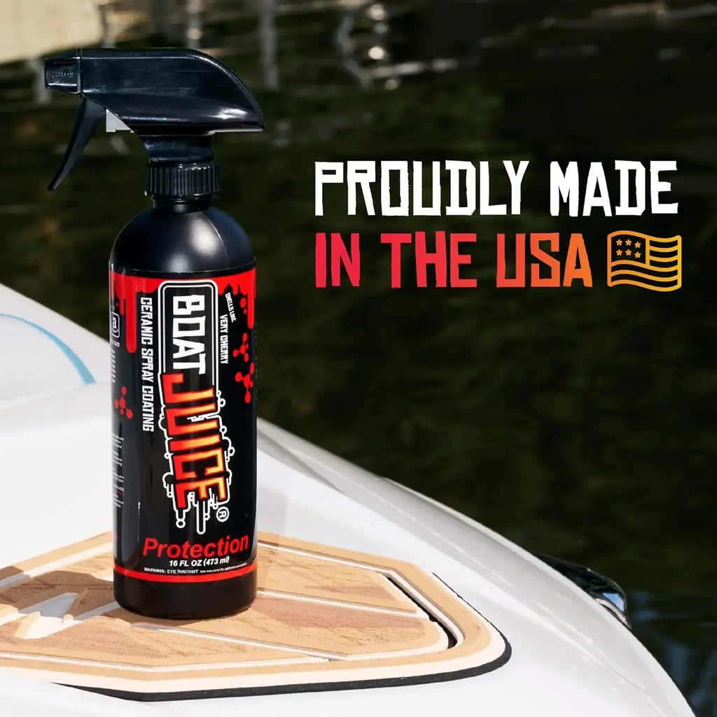 Cire de protection céramique en spray pour bateaux, brillance supérieure, protection marine, parfum marin, nettoyage et detailing nautique