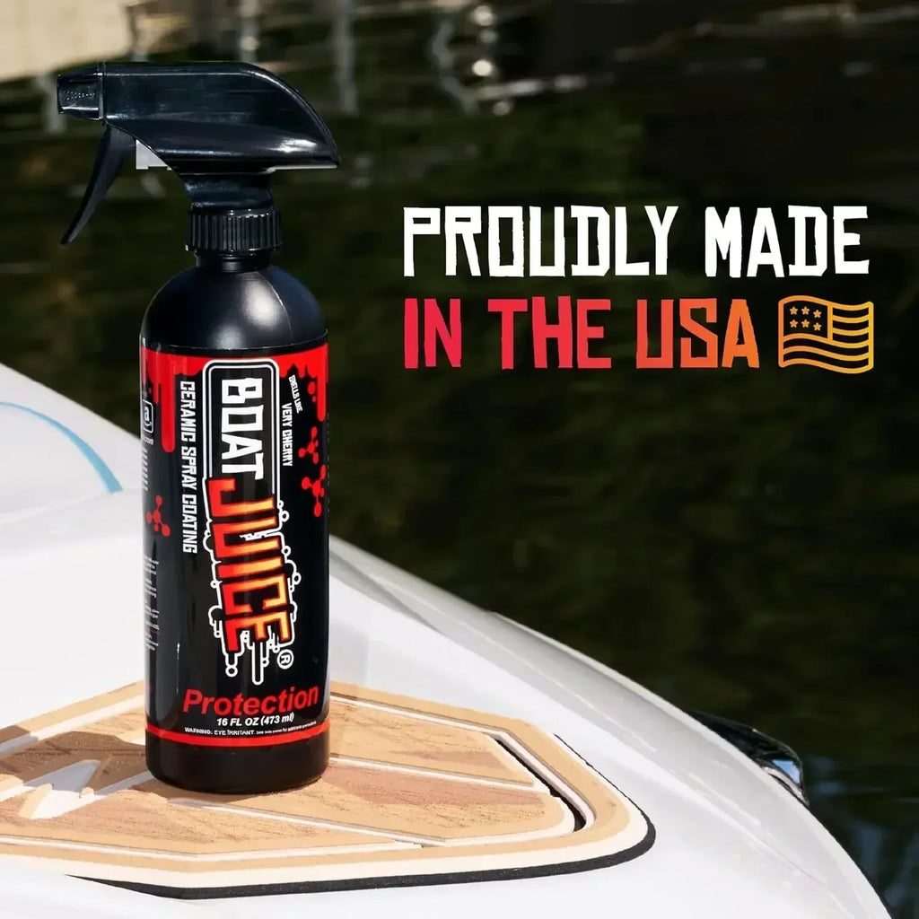 Cire de protection céramique en spray pour bateaux, brillance supérieure, protection marine, parfum marin, nettoyage et detailing nautique