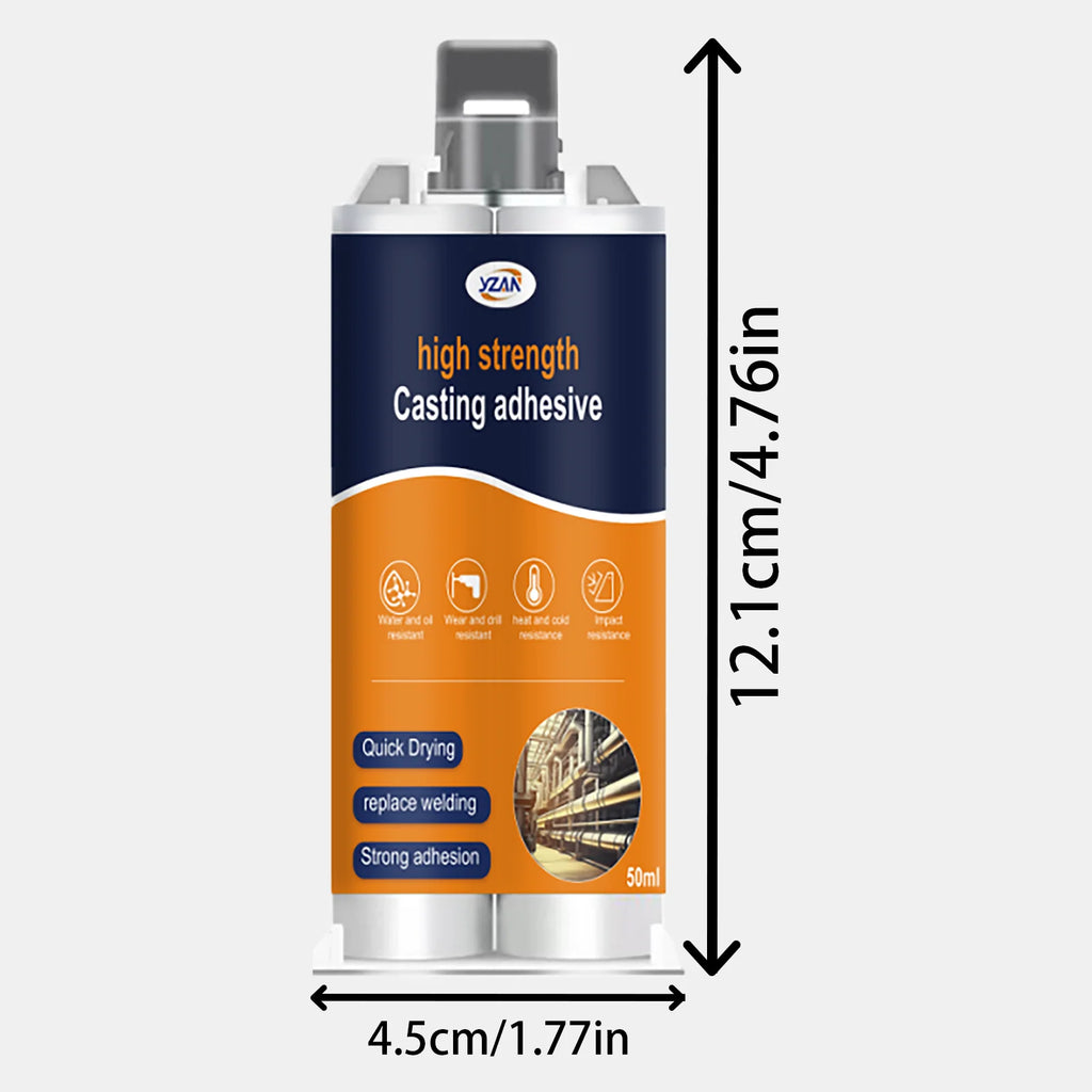 LOOLIFL nouvelle colle métallique AB, colle de coulée, colle de soudure plastique, mastic d'étanchéité, colle de résine époxy, outil d'injection de colle d'envoi, vente directe d'usine