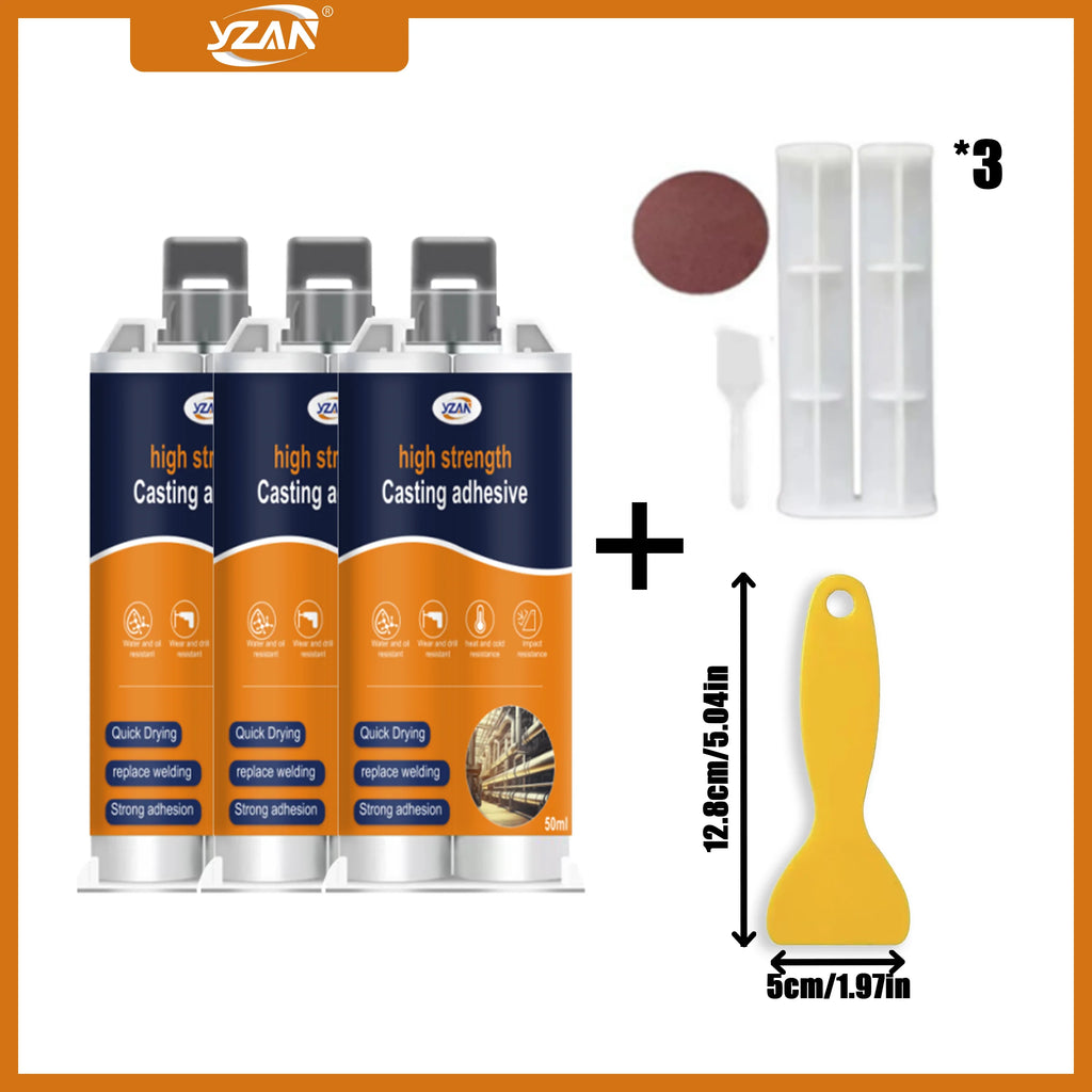 LOOLIFL nouvelle colle métallique AB, colle de coulée, colle de soudure plastique, mastic d'étanchéité, colle de résine époxy, outil d'injection de colle d'envoi, vente directe d'usine