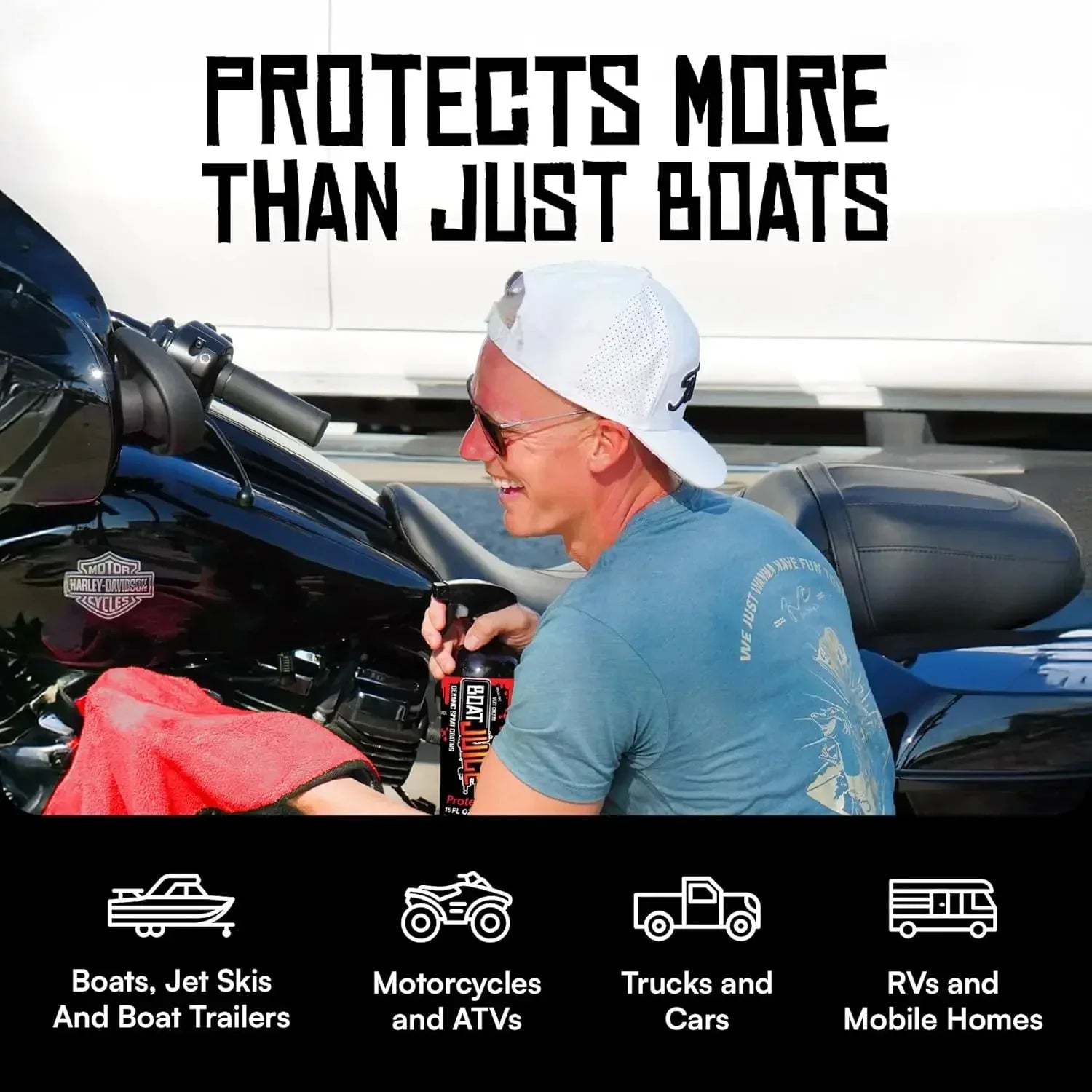 Cire de protection céramique en spray pour bateaux, brillance supérieure, protection marine, parfum marin, nettoyage et detailing nautique