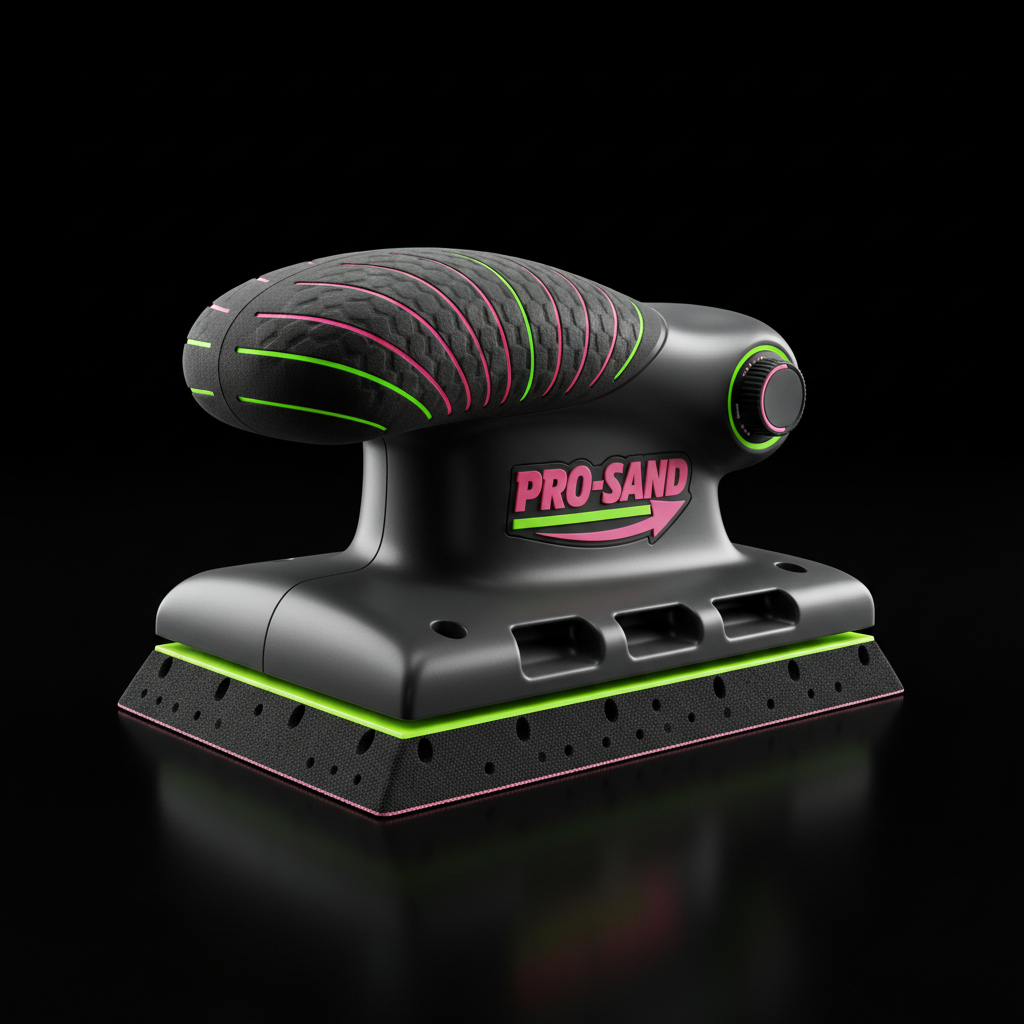 Cale à poncer ergonomique professionnelle pour carrosserie