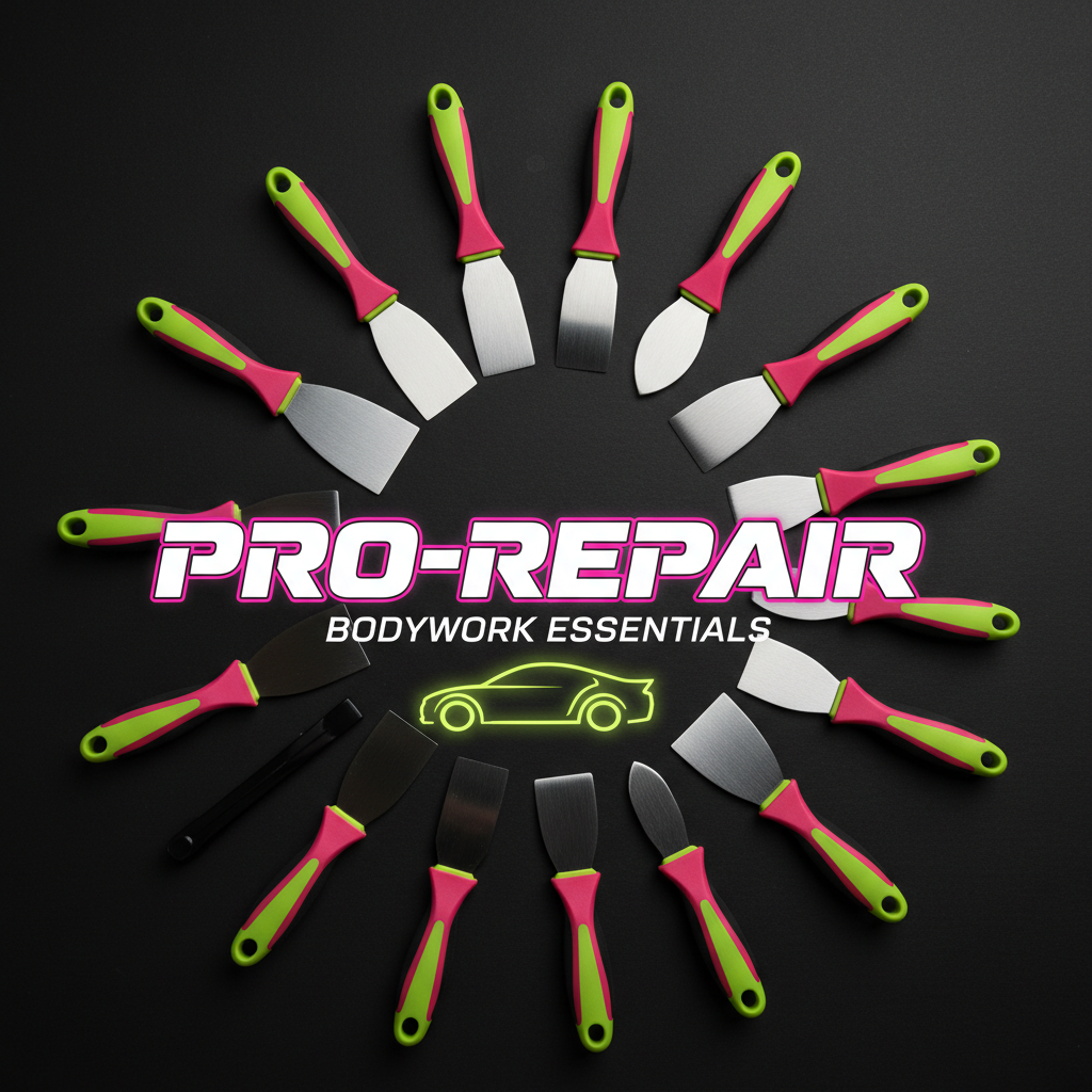 Kit spatules et raclettes de carrosserie professionnel