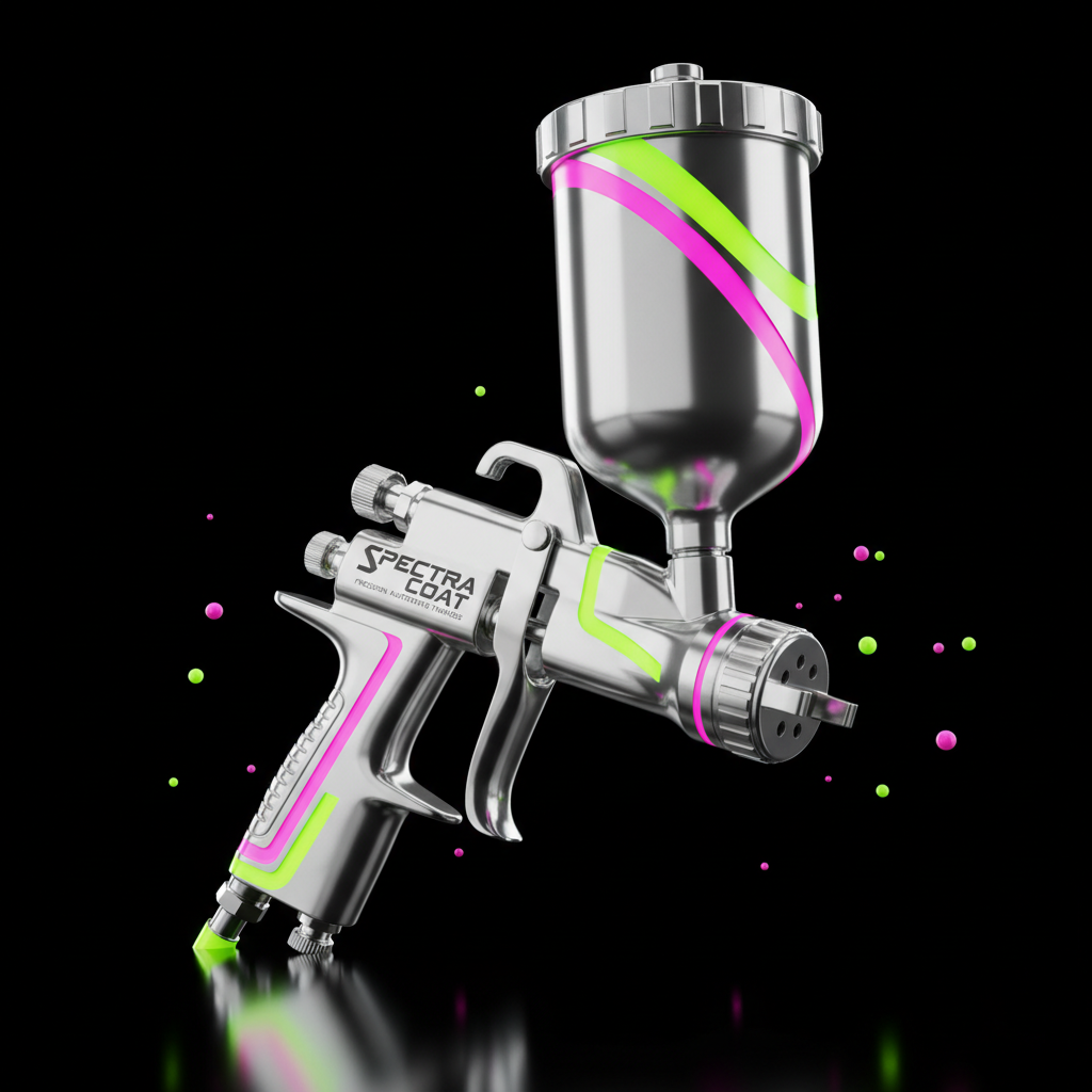 Pistolet à peinture HVLP professionnel pour carrosserie